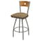 Holland Bar Stool Co 36" Swivel Counter Stool, Nickel Finish, Med Back, Canter Sand Seat X830 - alternate 1